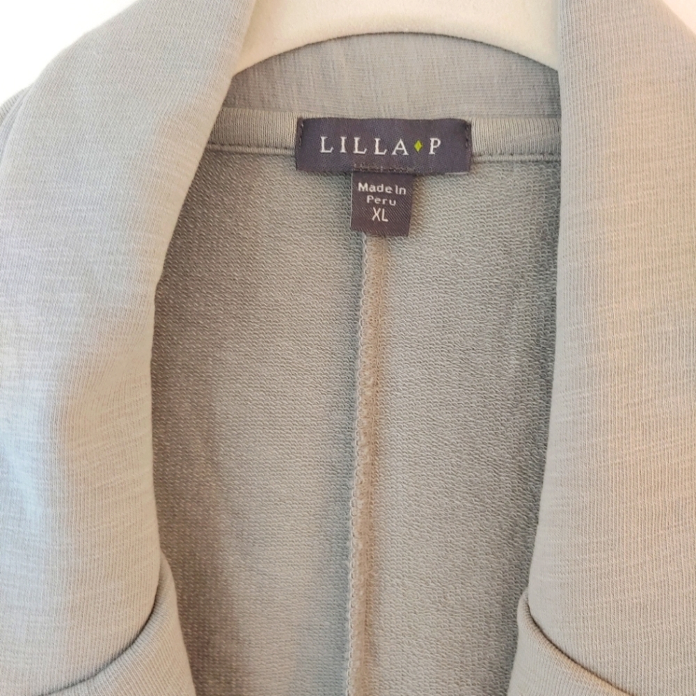 French terry knit blazer